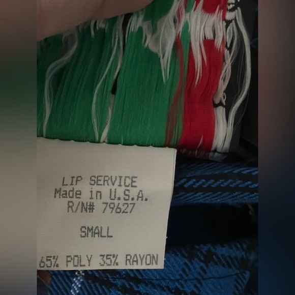 Lip Service Punk & Disorderly Blue Plaid Mini Dress Safety Pin S vintage y2k - Picture 4 of 14